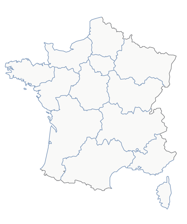 map of France